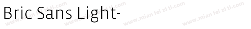 Bric Sans Light字体转换